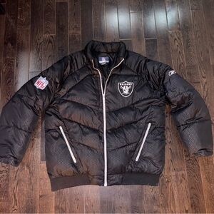 Las Vegas Raiders Football Puffer//Reebok//size XXL
